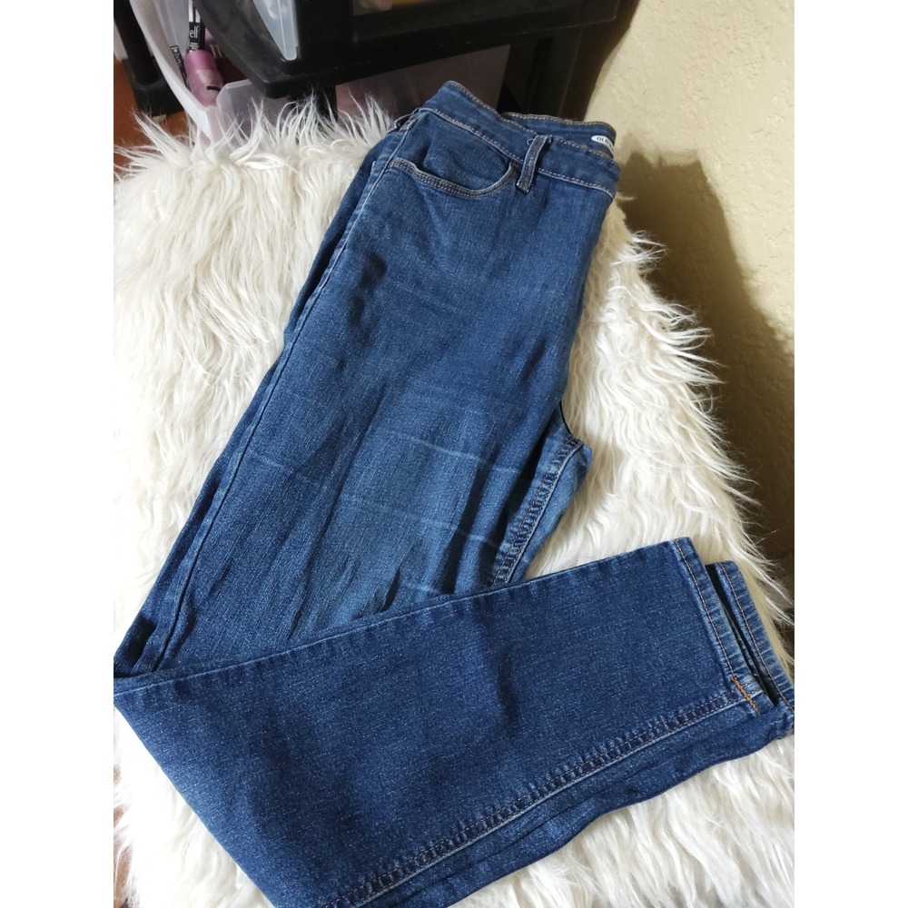 Old Navy Super Skinny Ankle High Rise Jeans Medium Wash Blue Size 6